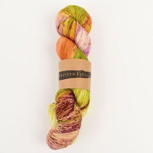 Twisted Fintch Superwash Merino Yarn 400 Yds 100g Dragon Flower Colorway